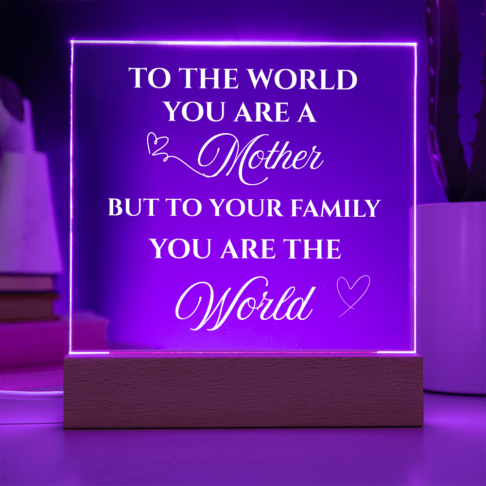 To My Mother Acrylic Plaque